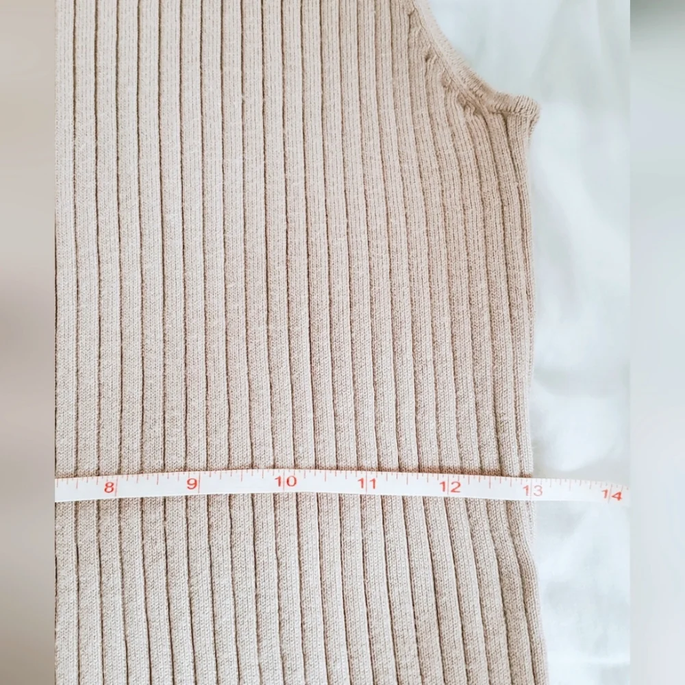 Madison Grey Ribbed Mock Neck Top - Picture 5 of 8